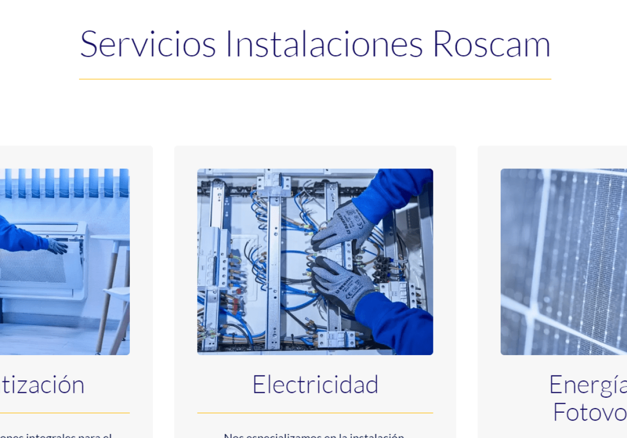 Diseño web Roscam 2